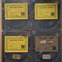 Rare Vintage Nidec Music Systems Cartridges Dublin Muzak Tapes Set of 4