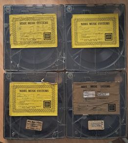 Rare Vintage Nidec Music Systems Cartridges Dublin Muzak Tapes Set of 4