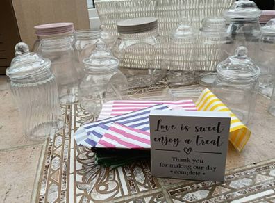 sweet jars for wedding
