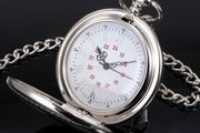 quartz pocket watch, and chain