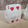Vintage Playing cards salt and pepper shakers card deck hearts spades Image 3
