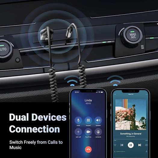 Bluetooth Aux Adapter, Car Aux Bluetooth 6.0 Receiver USB Audio Adaptor with 3.5mm Jack for Home Stereo Music Streaming Built-in Microphone Plug and Play Auto on Handsfree Car Kit Visit the UGREEN Store