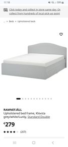 Ikea double bed RAMNEFJALL