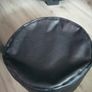 Black pouffe, foot rest Image 2