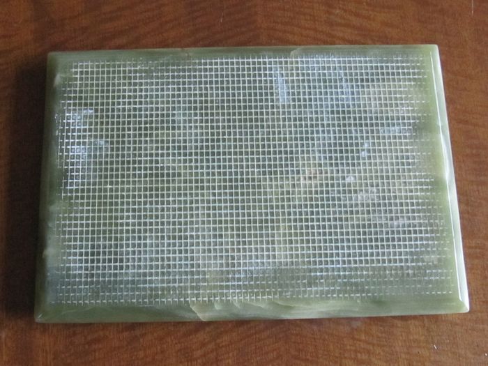 Unique Rare Brazilian Dark Green Onyx Plinth / Base