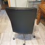 Executive Leather Office Chair with Wheels,Ergonomic Leather Desk Chair High Back Reclining Computer Chair,Comfortable Boss Chair Adults Work Chair for Heavy People(64x46-54cm(25x18-21) Image 3