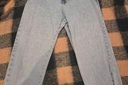 Zara light blue paperbag jeans