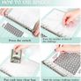 Money Saving Book with Mark Stickers,100 Envelope Challenge Binder for Cash Stuffing Saving Book with Cash Envelopes for School Home Office Blue Image 4