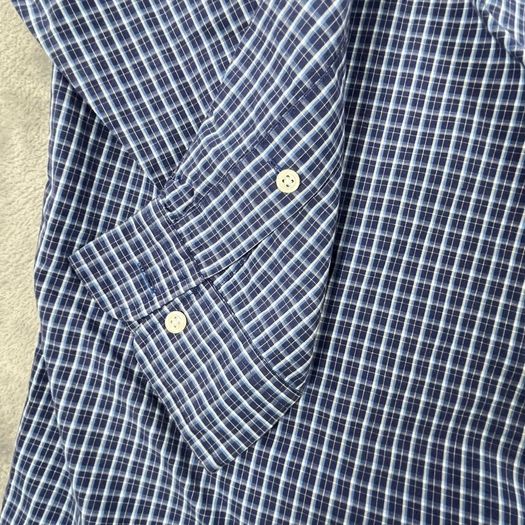 Ralph Lauren Mens Button Down Blake Shirt Blue Check - Size L