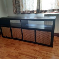 Ikea KALLAX TV bench 147x60 black-brown