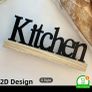 Small kitchen and eat signs on stand didn't suit Image 3