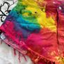 Levi's Shorts Womens Cut-Off Pride Faded Tie Dye Denim Image 2
