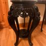 Antique Chinoiserie Wood Pedestal Stand Display Image 2