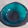 Rare find 1956 dark blue Bowl Candle holder, Salt, Ashtrays - Collectible Design Glass from Finland Image 6