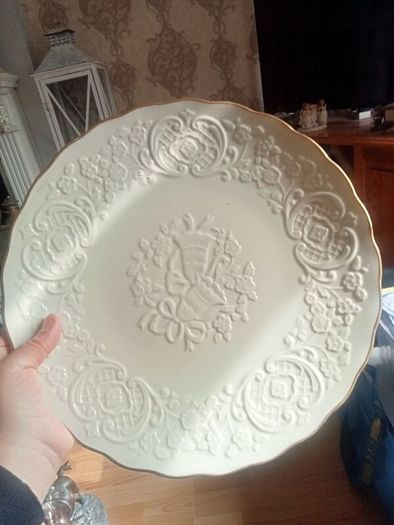 Wedding plate ornament