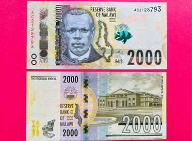 Malawi.  2000  KWACHA.   2016  Pick  69a. )