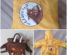 Gruffalo backpack and raincoat