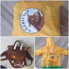 Gruffalo backpack and raincoat