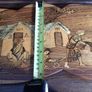Vintage Indian Wooden inlaid marquetry wall art plaque Image 7