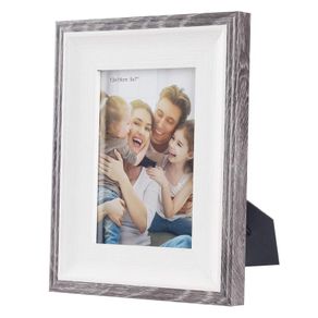 7x5'' / 13x18cm Wood Photo Frames Set of 3, Vintage Wooden Rustic Picture Frame Set with High Definition Glass