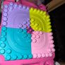 MEGA Bloks Building Blocks Build 'N Learn Table Pink and Purple Image 2
