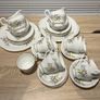 Vintage 1970s Bone China Tea Sets - Floral Pattern with Gold Trim Image 3