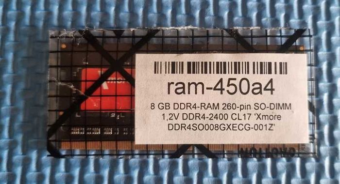 8 Gb Ddr4-ram 260-pin So-dimm 1,2v Ddr4-2400, New, Unopened.