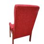 Vintage Mid-Century High Back Armchair Retro Red Image 4