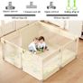 Baby Playpen for Babies and Toddlers, 47x47inch Small Play Pen for Indoors, Toddler Playpen for Apartment, Play Yard, Baby Activity Play Fence, 120x120cm Twins Playard Image 2
