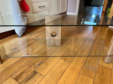 Tv Glass stand, immaculate condition.