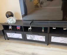 ikea tv unit plus storage cupboard