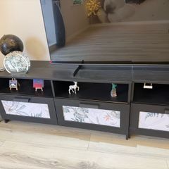 ikea tv unit plus storage cupboard