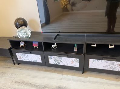 ikea tv unit plus storage cupboard