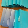 Used blue folders x 11 Image 4