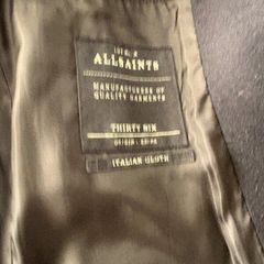 Navy all saints wool coat