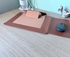 (2 in 1) Leather 14inch Laptop Case + Stand