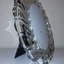 SALE!  Large Oval CRYSTAL Picture / Photo Frame Image 3