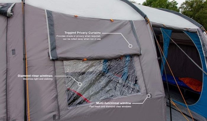 Purbeck 600xl Tent, Vivid Grey (free Postage)