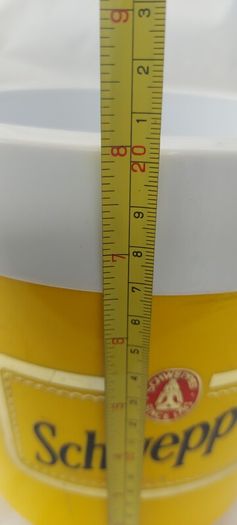 1980s Schweppes ice-bucket, unusual, hard to come by,used  condition, sold as seen, buyer collects or pays postage thank you,