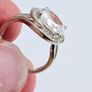 Brand New 9ct White Gold Dress Ring Image 5