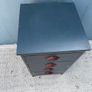 Vintage 4-Drawer Bedside Chest - Farrow & Ball Railings Image 2