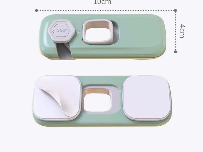 Child Safety Cupboard Locks, Security Latch for Children&Baby, Baby Proof Lock for Kitchen Cupboard Bedroom Cabinet Small Doors, Self Adhesive Type, Eco-Friendly ABS Material for Baby Proofing