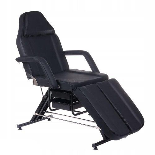 Beauty cosmetic bed chair with 2 cuvettes white black SPLIT