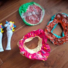 swimming accessories and bubble makers