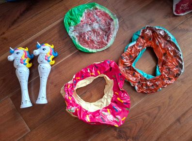 swimming accessories and bubble makers