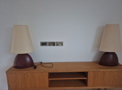 Pair of Natuzzi lamps