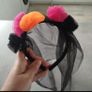 Sugar skull Halloween costume size 9-10 years old with headband included. Like new. Image 3