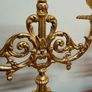 Pair of Gilt Brass Candelabras in Louis XIV Style Image 4
