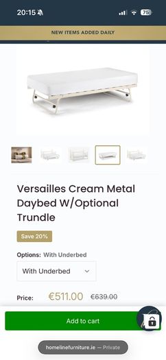 daybed/sofa bed/single bed with trundle