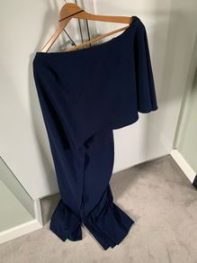 Ladies Navy Scarlett Jumpsuit - Stylish Detailing & Cut